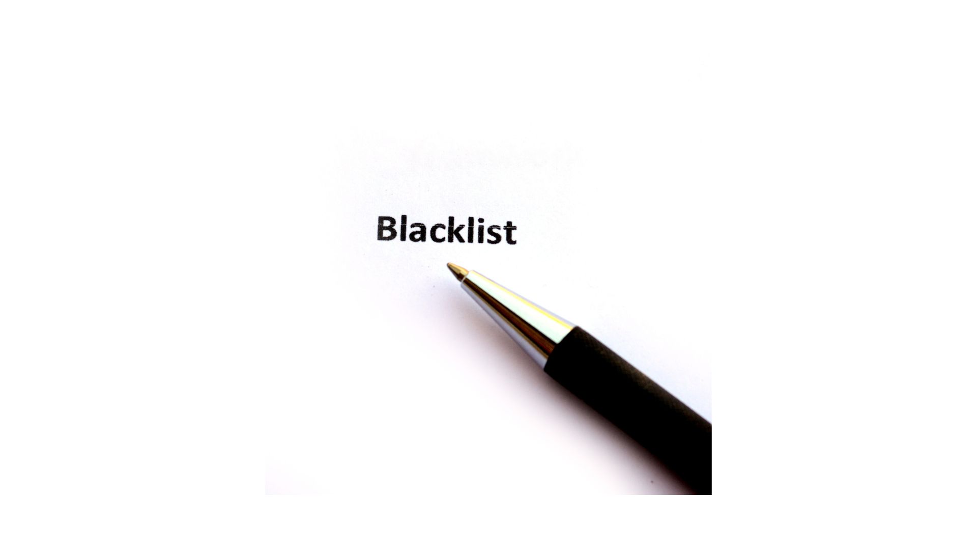 BLCKLISTの文字